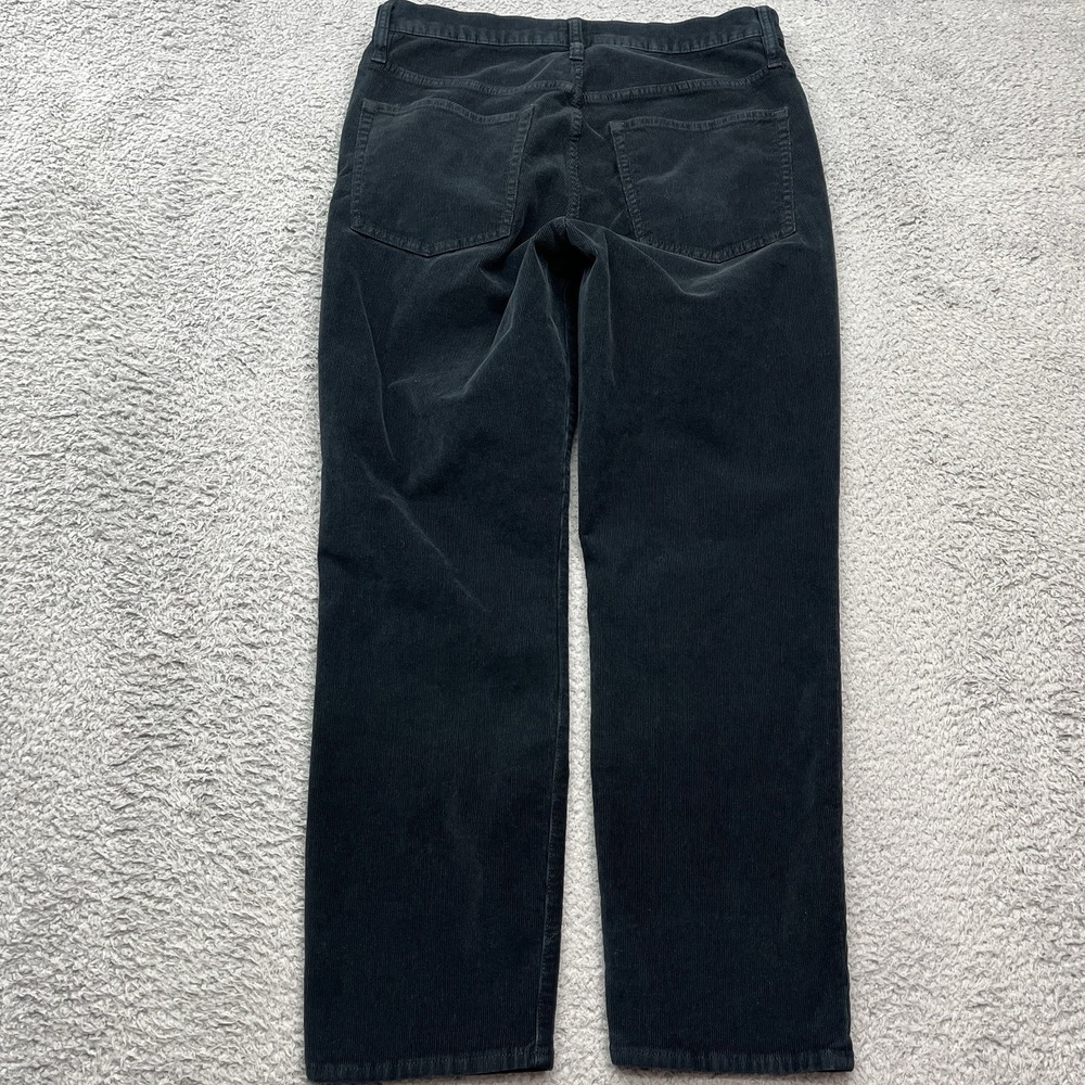 J Crew Corduroy Pants‎ Womens 32x27 Black Vintage Slim Straight Classic Preppy - Picture 2 of 10